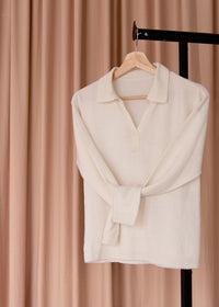 Cashmere Polo Sweater - Madame Magdalena